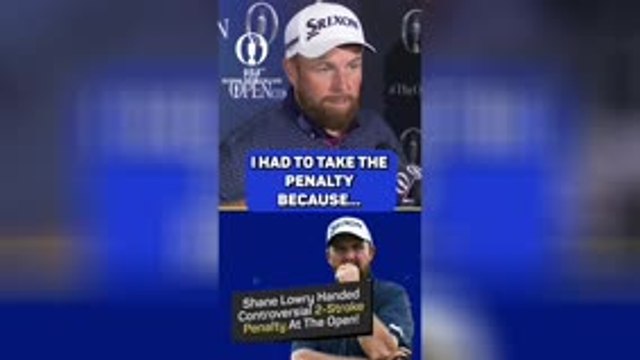 'I'm not a cheat - Lowry pleads innocence after two-shot penalty