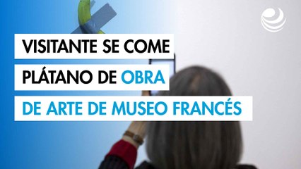 Un visitante "se come" una banana millonaria expuesta en un museo en Francia