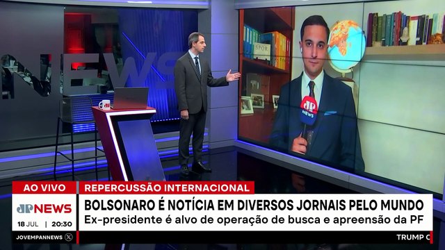 Jair Bolsonaro é notícia em diversos jornais pelo mundo