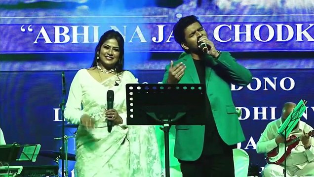Abhi na jao chhod kar / Saurav Kishan & Shifa Anshari live