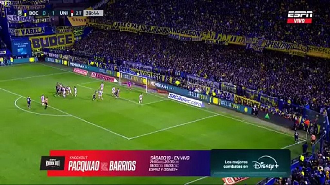 Torneo Clausura: Centro de Paredes y cabezazo de Di Lollo para poner el 1-1 de Boca