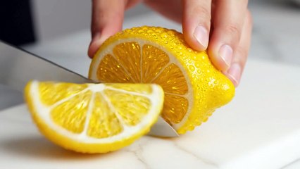 Satisfying Lemon Slice ASMR - Crisp Cutting Sounds & Visuals