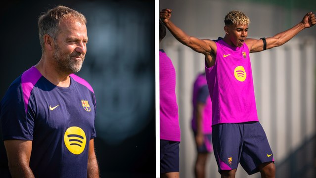 Barcelona continua sus entrenamientos bajo la supervisión de Hansi Flick