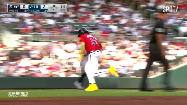 스포츠중계 빠른티비 [MLB] 뉴욕 양키스 vs 애틀랜타 하이라이트 2025.07.19 (토) 0815