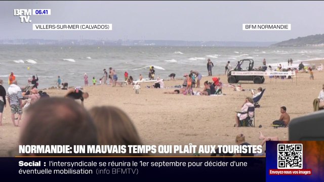 Je n'aime pas la chaleur : le mauvais temps de la Normandie plaît aux touristes