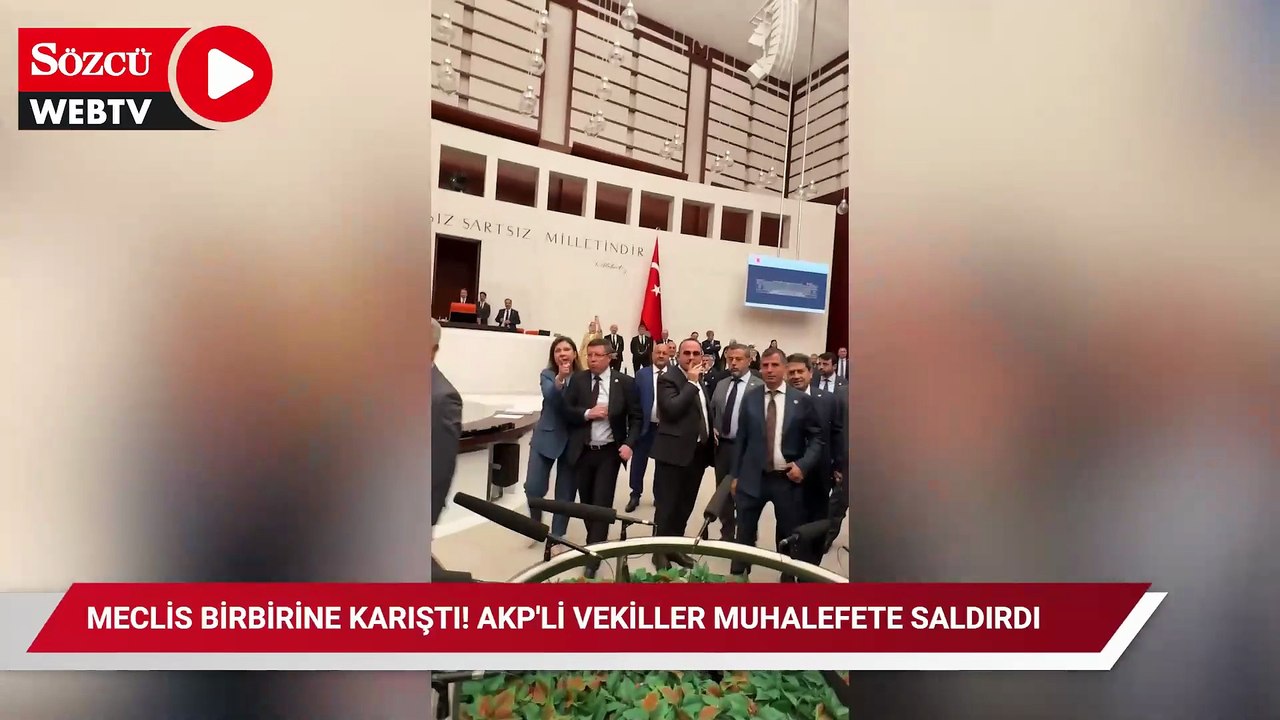 Meclis birbirine karıştı! AKP'li vekiller muhalefete saldırdı