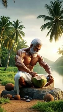 Kisan ko chamkdar naarial milta hai #ai #cartoon #viralvideo #viralreels #trending #animation #viral