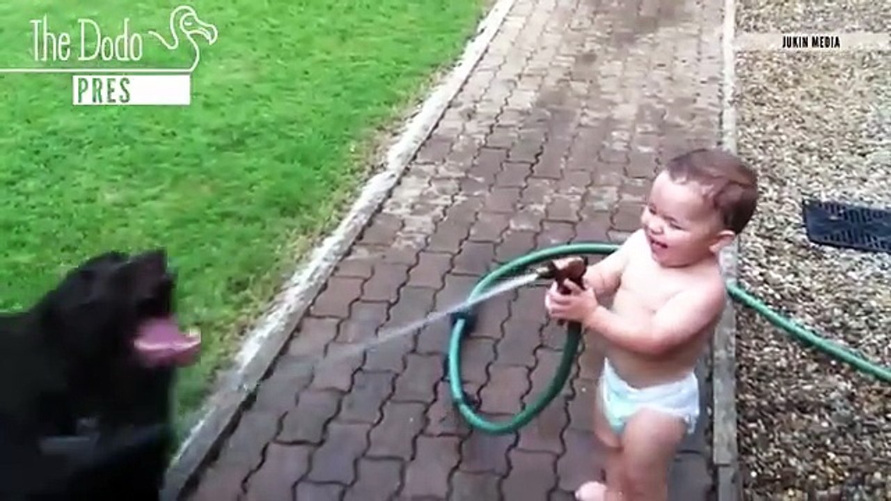 Baby laughing