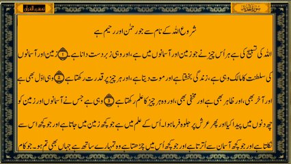 Surah Al-Hadid Full Surah Only Urdu Translation Beautiful Quran Recitation سورة الحديد الترجمه