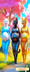 Three pregnant lady cats horrible story