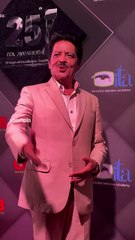 and he launches into a song. udit narayan doing his thing at a red carpet event.hd
