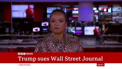 Trump sues Murdoch and Wall Street Journal for $10bn over Epstein article | BBC News