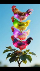 Beautiful Colorful Hens