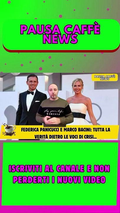 Federica Panicucci e Marco Bacini tutta la verità dietro le voci di crisi..