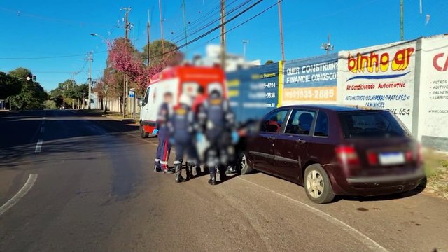 Mal súbito ao volante: homem de 35 anos é atendido às pressas no Centro de Cascavel
