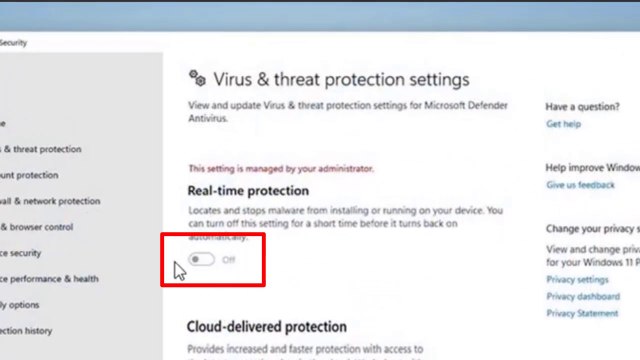 How to Fix Can't Switch On or Turn Off Real-time Protection in Windows Defender on Windows 11 / 10 ✔️
