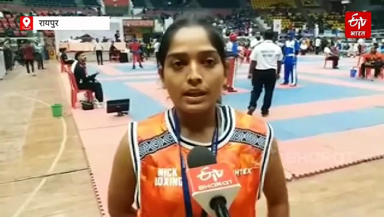 रायपुर में नेशनल किक बॉक्सिंग कॉम्पिटिशन; 26 राज्यों के 1000 खिलाड़ी लगा रहे किक और पंच