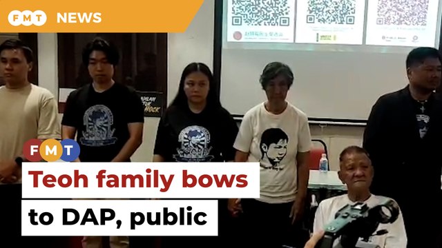 Beng Hock’s family bows to DAP and the public in gratitude