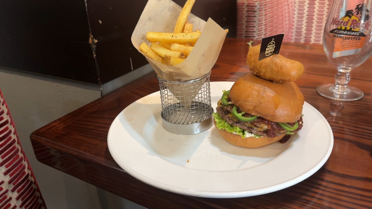 Hard Rock Cafe: The Spicy Burger that is ROCKING Manchester
