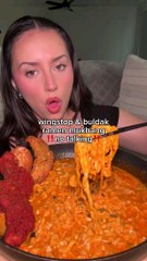Mukbang Wingstop with Buldak Ramen