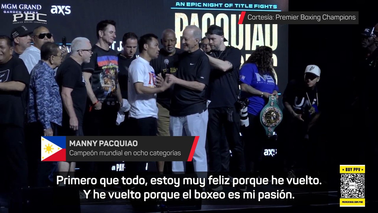 Pacquiao regresa al boxeo para enfrentarse a Mario Barrios