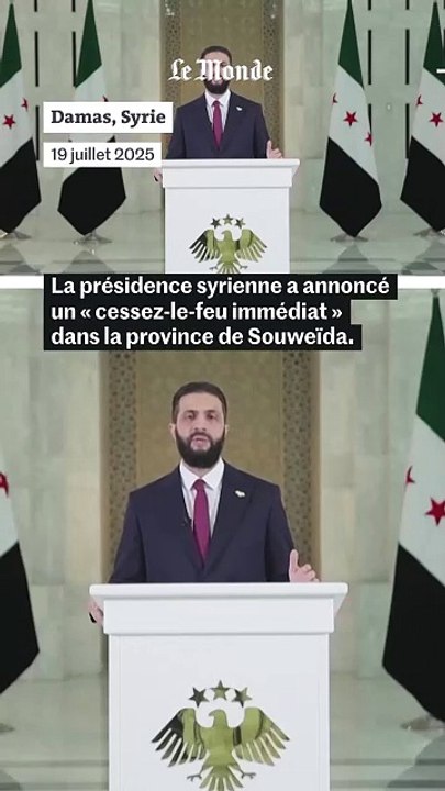 Syrie : la présidence déclare un cessez-le-feu « immédiat » dans la région de Souweïda