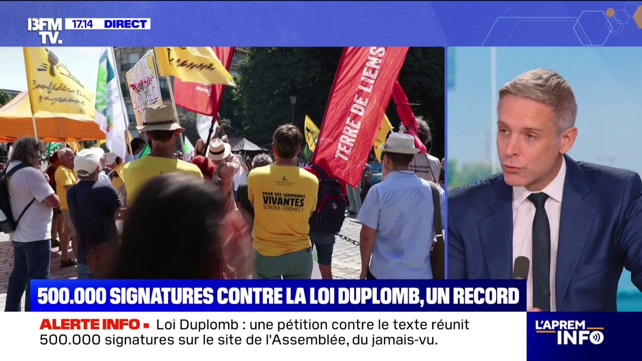 Loi Duplomb: la pétition pour l'abrogation "imm...
