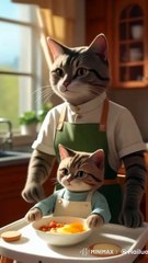 Baby Cat Plying The Flour #babycat #cutiepie #catshorts #aihybridtolls #hybridanimals
