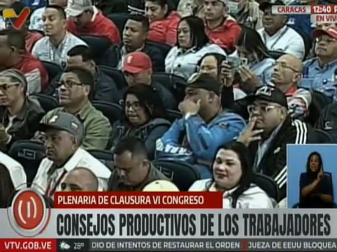 Asistieron 1.396 voceros en el 6º Encuentro Nacional de los Consejos Productivos de Trabajadores