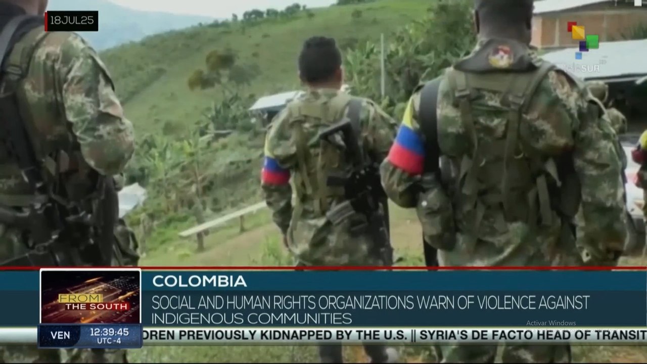 Colombia, social and human rights organizations warn of violence against indigenous communities