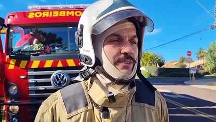 Conforme tenente, incêndio em residência começou em aquecedor e se espalhou para sofá