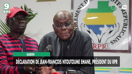[#Reportage] Gabon : Déclaration de Jean-François Ntoutoume Emane, président du RPR