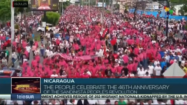 Nicaragua celebrate the 46th anniversary of the Sandinista People's Revolution