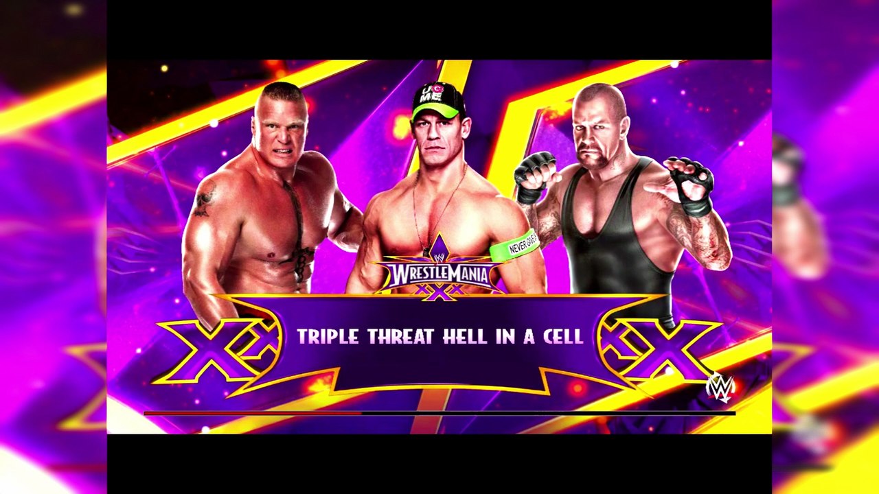 Full Match 4K WWE 2K25 Triple Threat Brock Lesnar, The Undertaker, and John Cena | WWE Games