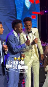 Vinicius, Rodrygo y Camavinga sacan los pasos prohibidos en la boda de Militao