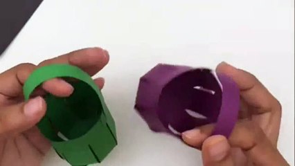 How to Make Mini Paper Basket for Kids - Origami