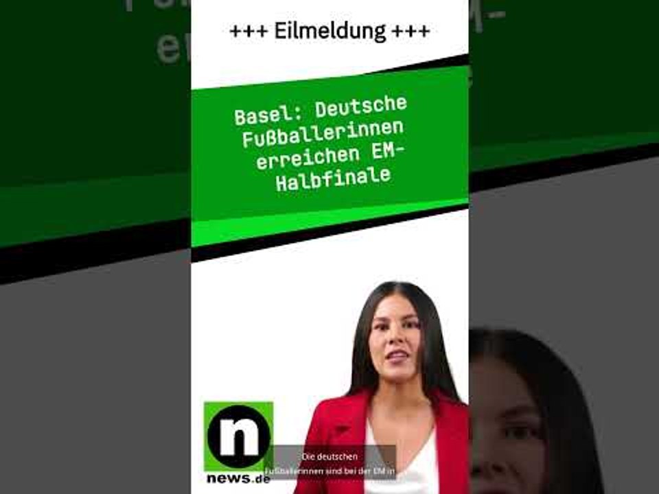 Deutsche Fußballerinnen erreichen EM-Halbfinale