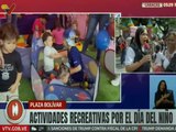 Caracas | Niñas y niños disfrutan en familia de juegos dispuestos por el Día del Niño