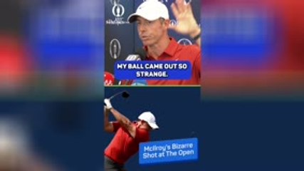 McIlroy explains bizarre two ball shot at The Open