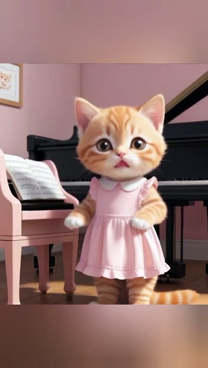 Kitten Says “Mama” at the Piano… Then Loses His Mind 😹🎹
