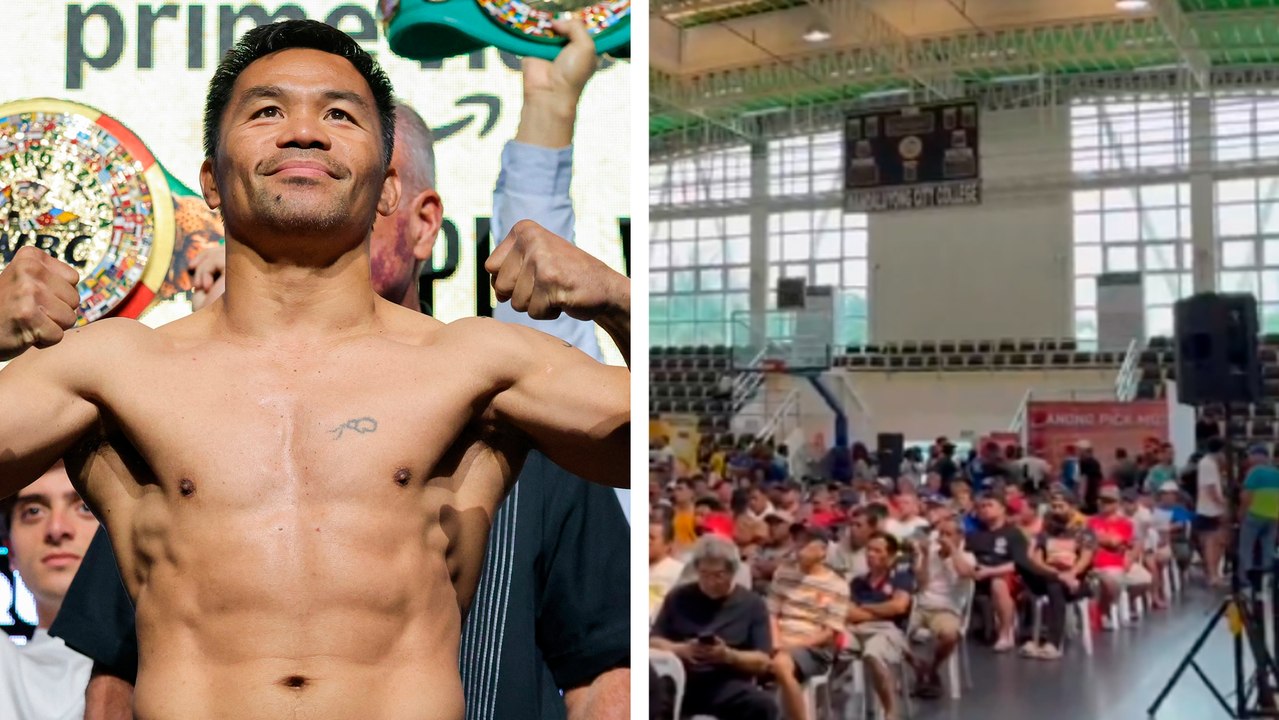 Filipinas: Manny Pacquiao tiene espectantes a sus fans en el 'Mandaluyong City' antes de la pelea contra Mario Barrios