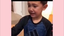 Little boy cries after dog eats his candy 😭🐶 | Funny and emotional moment