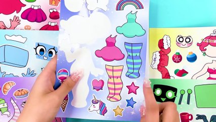 KPOP DEMON HUNTERS Dress Up Sticker BookMix & Match - Rumi, Zoey, Mira