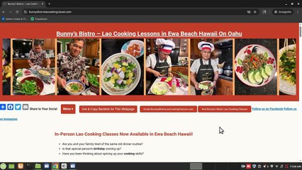 Bunny’s Bistro – Lao Cooking Lessons in Ewa Beach Hawaii On Oahu