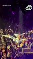 Enorme frayeur pour Katy Perry qui manque de faire une chute de plusieurs mètres en plein concert à San Francisco, alors que la structure sur laquelle elle se trouve vacille...