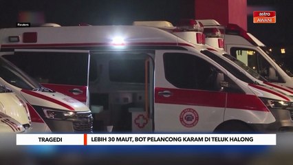 Lebih 30 maut, bot pelancong karam di Teluk Halong