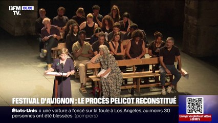 Le procès Pelicot reconstitué sur scène au festival d'Avignon