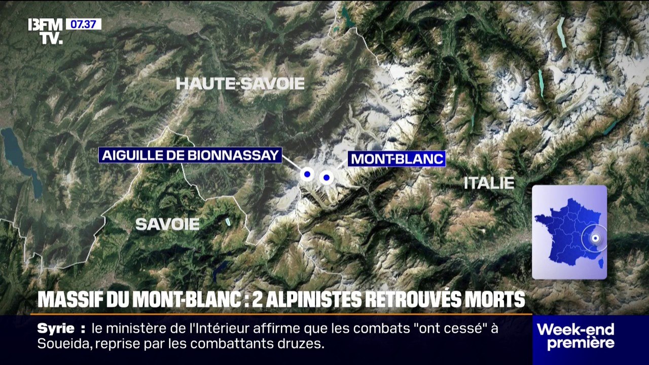 Deux alpinistes retrouvés morts dans le massif...