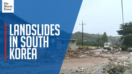 Heavy rains, landslides in South Korea's Sancheong county