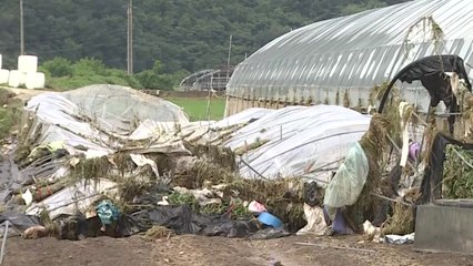하천 범람으로 마을 물바다...이 시각 경남 의령 / YTN